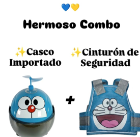 Combos Importados kids casco y cinturón de seguridad para niños