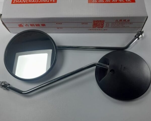 Espejos redondos tipo A con cromo para bicicleta y moto eléctrica 8mm